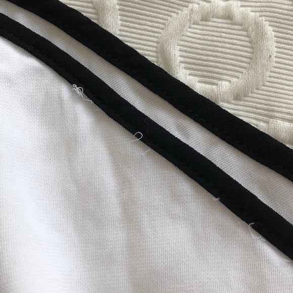 Zara Black Piping Bow Top - Picture 7 of 7